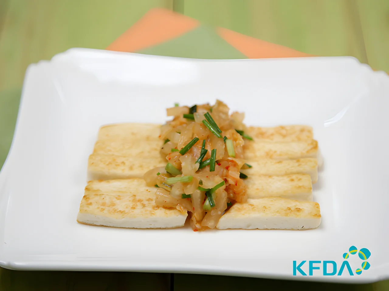 달래두부김치무침 완성 모습