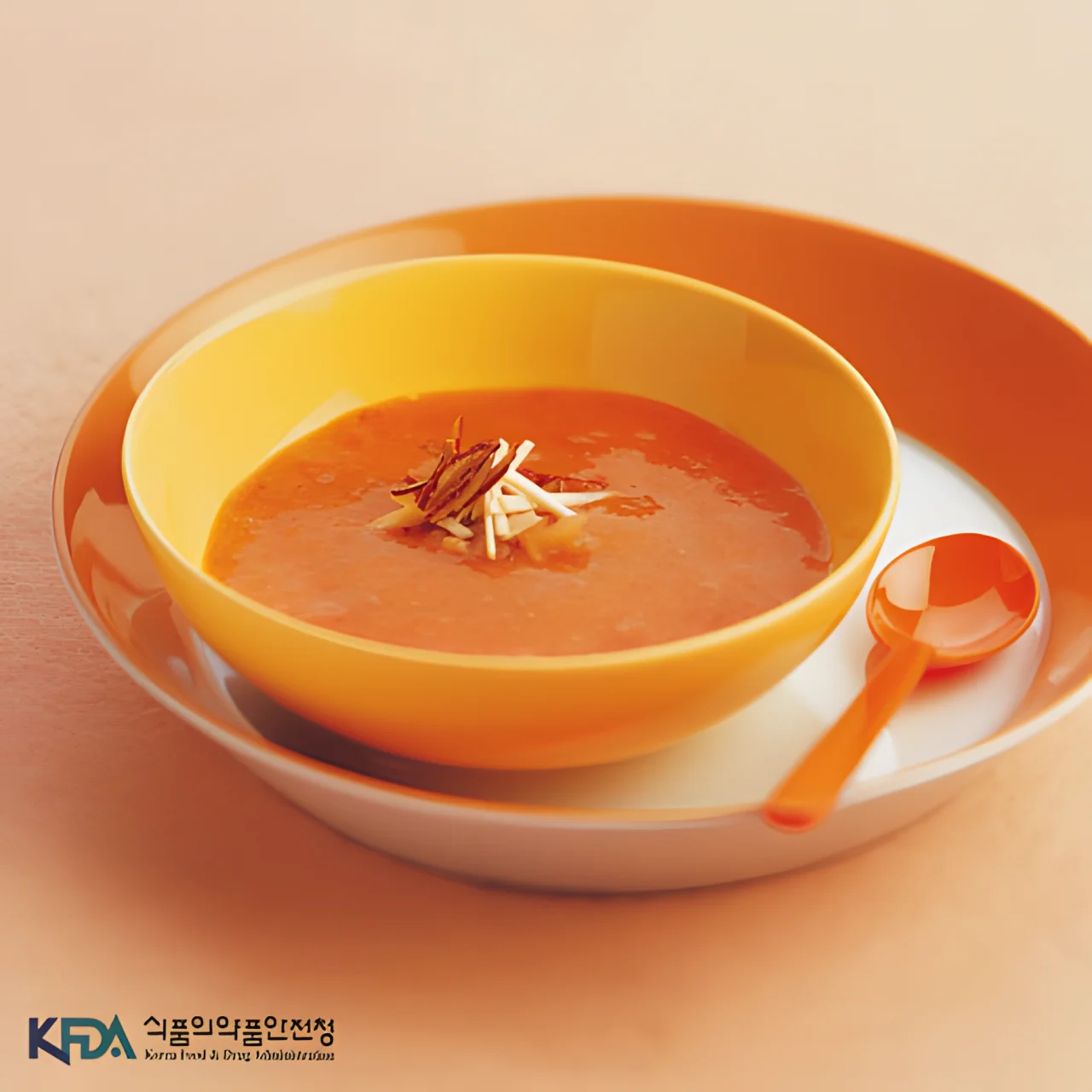 홍시 생밤 무침 완성 모습