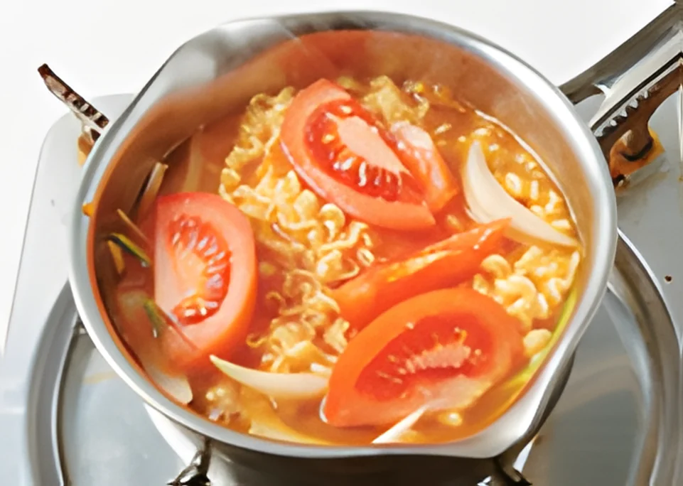 토마토라면 5단계 사진