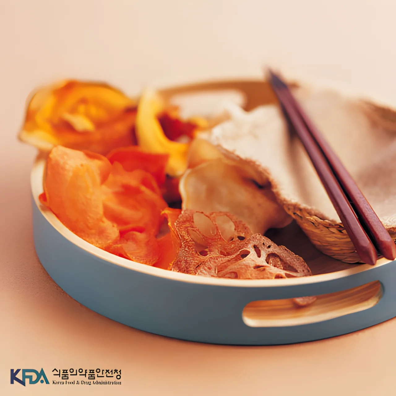 야채칩 완성 모습