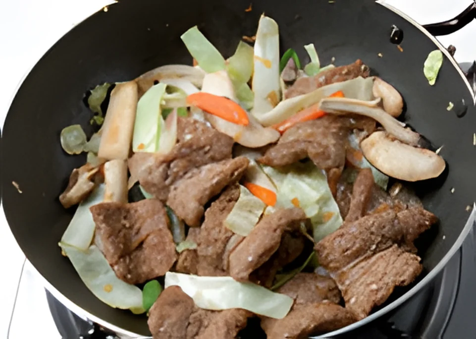 버섯콩불고기 6단계 사진